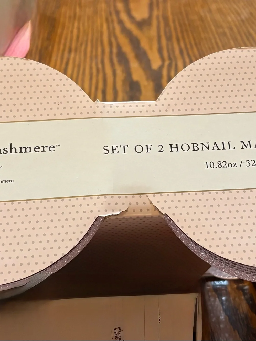 cupcakes & cashmere Blush Pink Hobnail Glass Vases - Set of 2